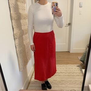 Classic Red Women's Skirt Size Medium